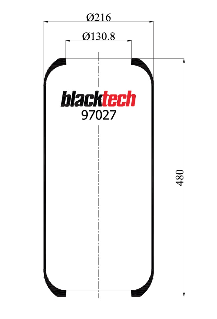 Vlnovec pérování 97027 guma IVECO Stralis, E.Tech, E.Star
