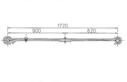 Pero listové 900/820x80 2-listé PN DAF 105XF
