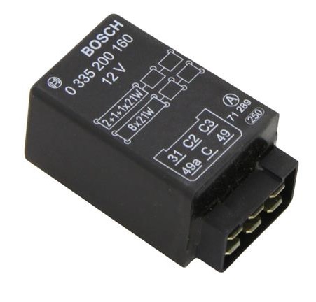 Relé - přerušovač výstražných a směrových světel 12V STEYR 691, JOHN DEERE 2000, 