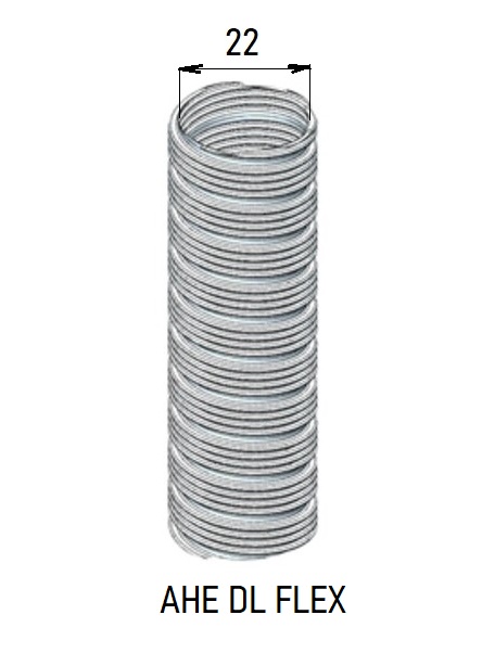 Trubka výfuku - pružný díl pr.22mm AHE DL FLEX