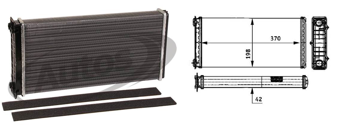 Vložka topení DAF 95XF 380,430,480,530, 75CF, 85CF