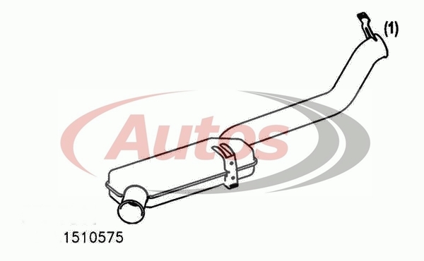 Trubka výfuku koncová s doznívačem SCANIA P,G,R,T, série 4