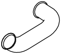 Trubka výfuku DAF CF85 Euro 5 od 2006