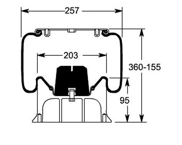 Vlnovec pérování 1.25064 PN SCANIA R113MV 6X2L, AMA 
