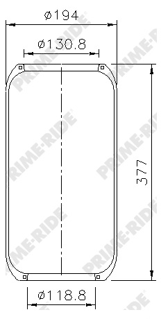 Vlnovec pérování 9133 guma VOLVO Bus B6R/B7R/B9R