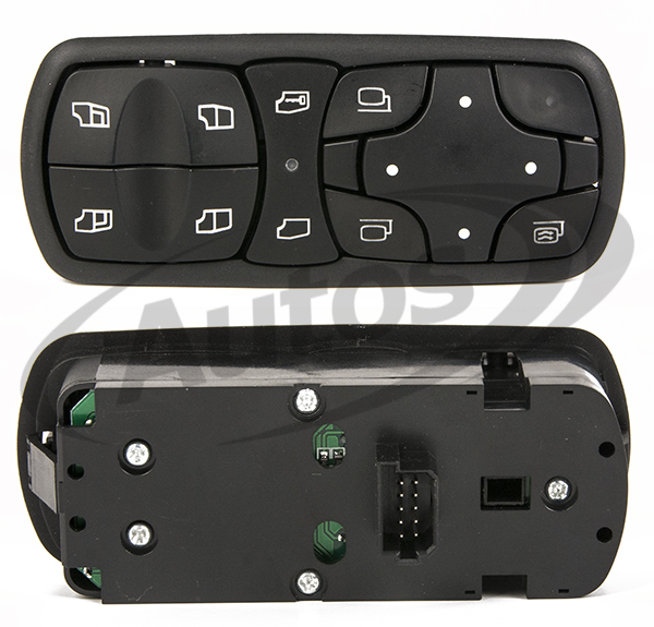 Panel ovládání oken a zrcadel L MERCEDES Actros 2/3 943.899, Axor