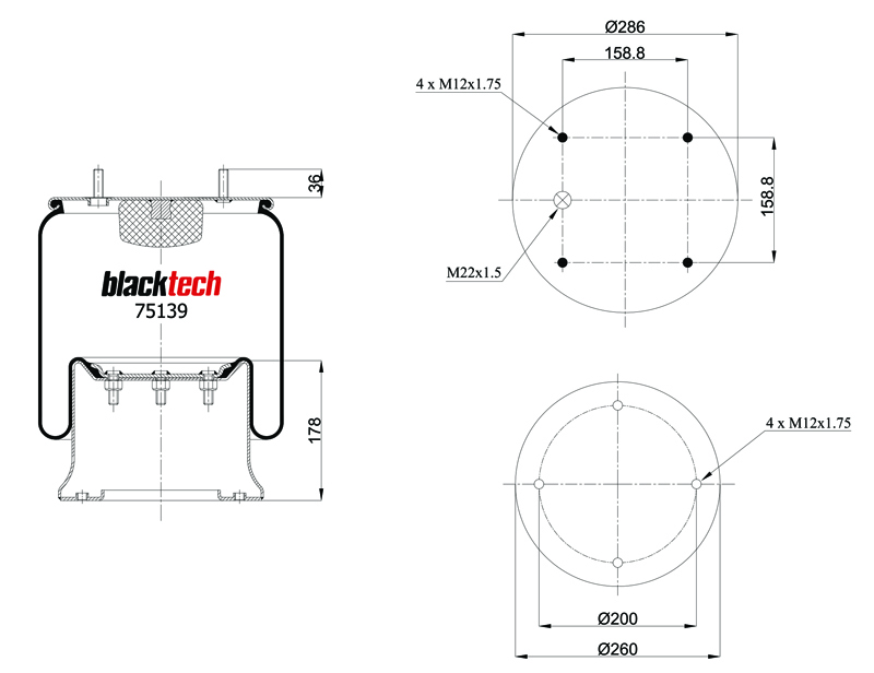Vlnovec pérování RML75139C5 kpl. se zvonem ROR