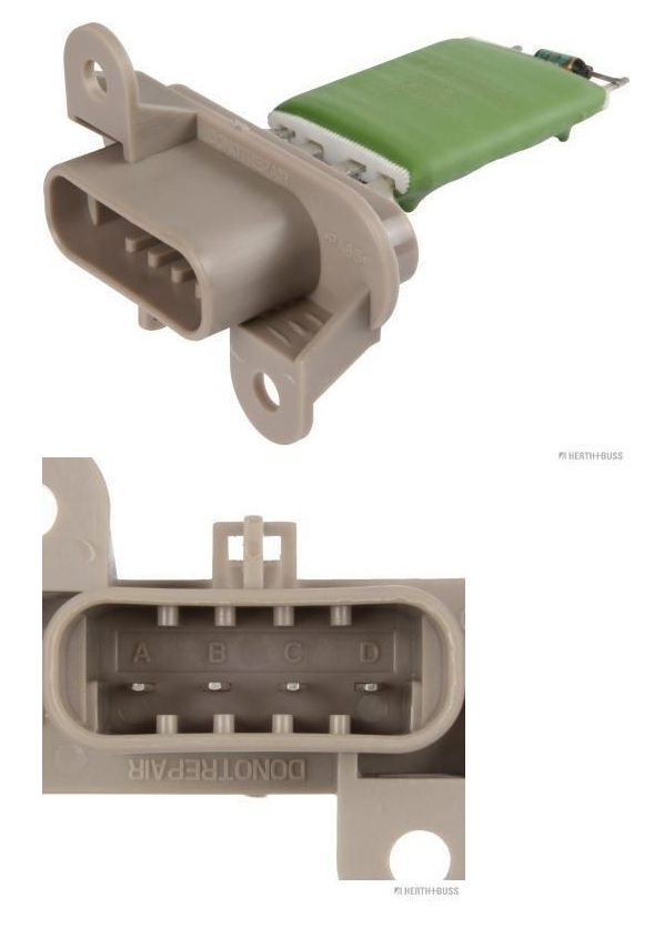 Odpor ventilátoru topení 24V MERCEDES Atego 3, Atego 2, Zetros, Axor 2, Unimog
