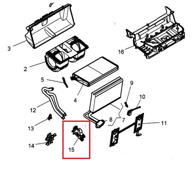 Ventil topení mechanický RVI Midlum DXi5/7, Premium DXi7, Kerax DXi11/13