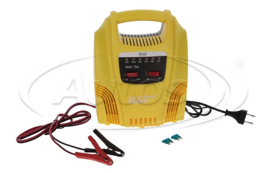 Nabíječka autobaterie 12V/24V MOBI 15A Duo, od 4Ah do 150Ah