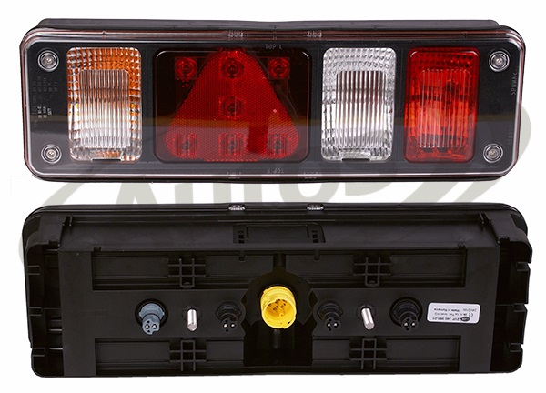 Svítilna zadní 6-dílná L EASYCONN Modular LED s trojúhelníkem SCHMITZ, KRONE