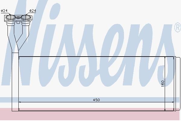 Vložka topení 450x156x33 SCANIA P,R,T,94,114,124, 144,164