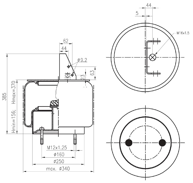 Vlnovec pérování 6.13033 PN RVI Magnum E.Tech 400/440/480 od 2000 - 2005 