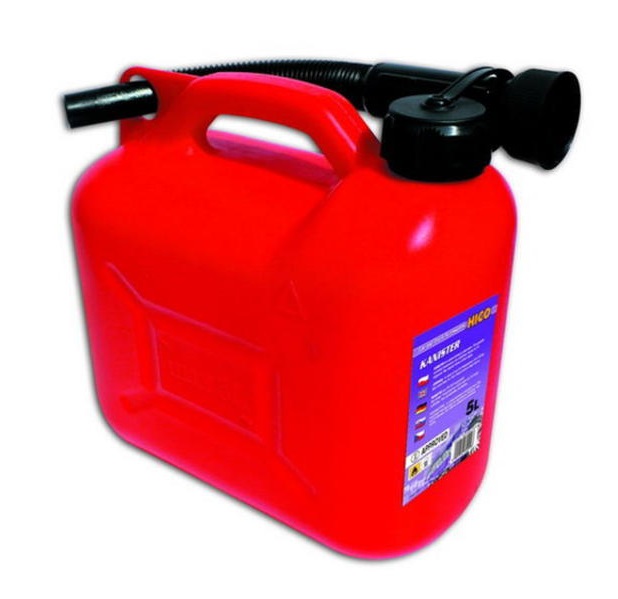 Kanystr plastový na pohonné hmoty /PHM/ s nálevkou, 10 l