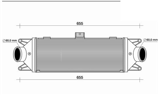 Chladič vzduchu 185x475x63 Intercooler IVECO Daily 3 od 2002