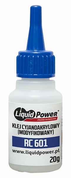 Lepidlo sekundové - akrylátové RC 601 Luqid Power na vysoké teploty, 20gr