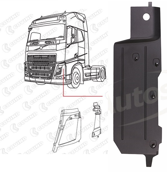 Kryt hlavního světlometu boční L VOLVO FH Euro 6