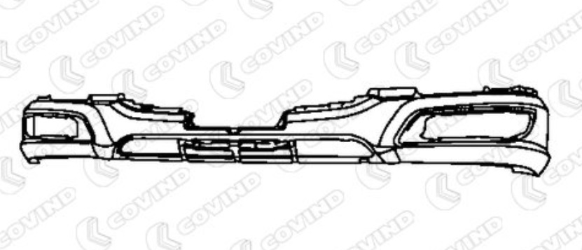 Nárazník přední s otvory pro mlhovky DAF XF106