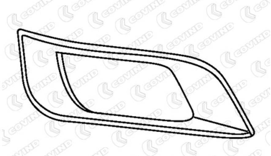 Kryt mlhové svítilny - bílý P DAF XF106