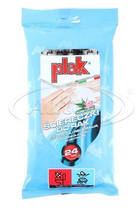 Ubrousky hygienické na ruce PLAK - 24 ks