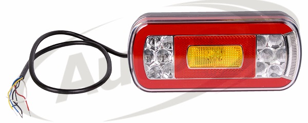 Svítilna zadní 6-dílná s mlhovkou 12V/36V FT-130 PM LED s kabelem 1m