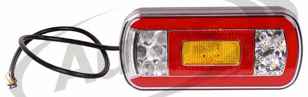 Svítilna zadní 6-dílná se zpátečkou 12V/36V FT-130 COF LED s kabelem 1m