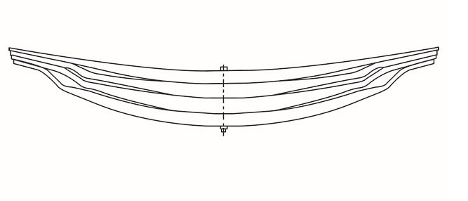 Pero listové 770/770 4 listy ZN SCANIA 114G, 94G, R143, R144