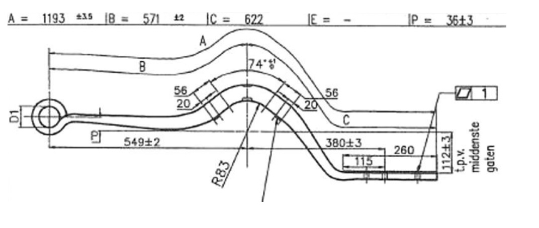 Pero listové 550/550 1 list vlek SCHMITZ