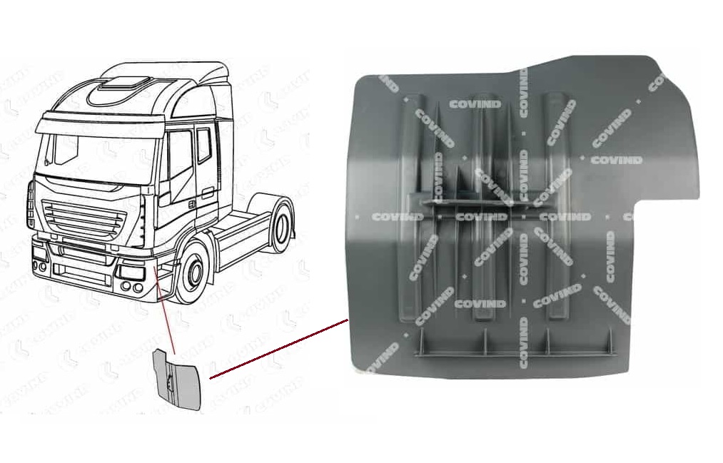 Kryt podběhu kabiny vnitřní L IVECO AS Stralis / AD-AT Stralis od 2007