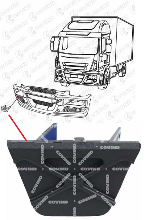 Kryt ostřikovače hlavního světlometu P IVECO E.Cargo od 2008