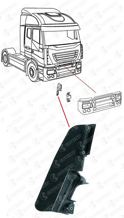 Držák nárazníku boční P IVECO Stralis AS