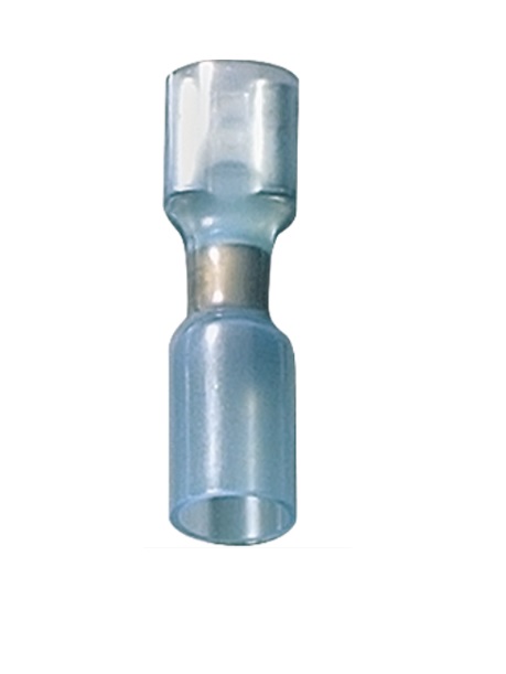 Dutinka s izolací smršťovací bužírky - modrá / průřez 1,5 - 2,5mm