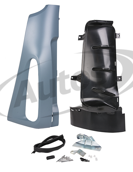 Spojler kabiny vnější kompletní šedý L IVECO  E.Cargo 130E24,180E28,120E21 od 2009