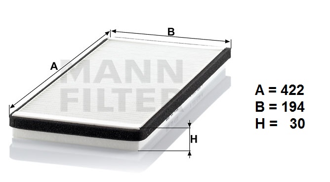 Filtr klimatizace CU 4150 VOLVO BUS, VAN HOOL A3,AGG3, OPTARE Olympus, EBERSPÄCHER SÜTRAK