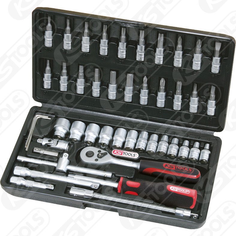 Sada nástrčných klíčů 1/4" - 46 ks