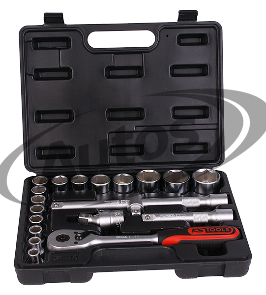 Sada nástrčných klíčů GOLA 1/2" - 20 ks s příslušenstvím