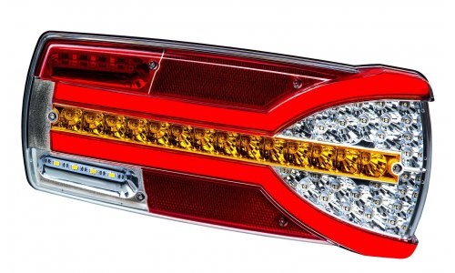 Svítilna zadní 7-dílná s odrazkou P HOR-87 CARMEN 12V/24V LED, kabel 1,5m