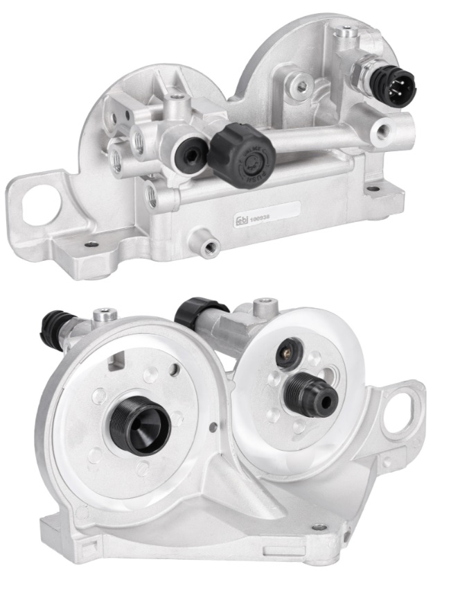 Držák filtru paliva M14x1/M32x1,5 RVI Magnum do 2013, VOLVO FH12 do 2005, FM12 do 2008