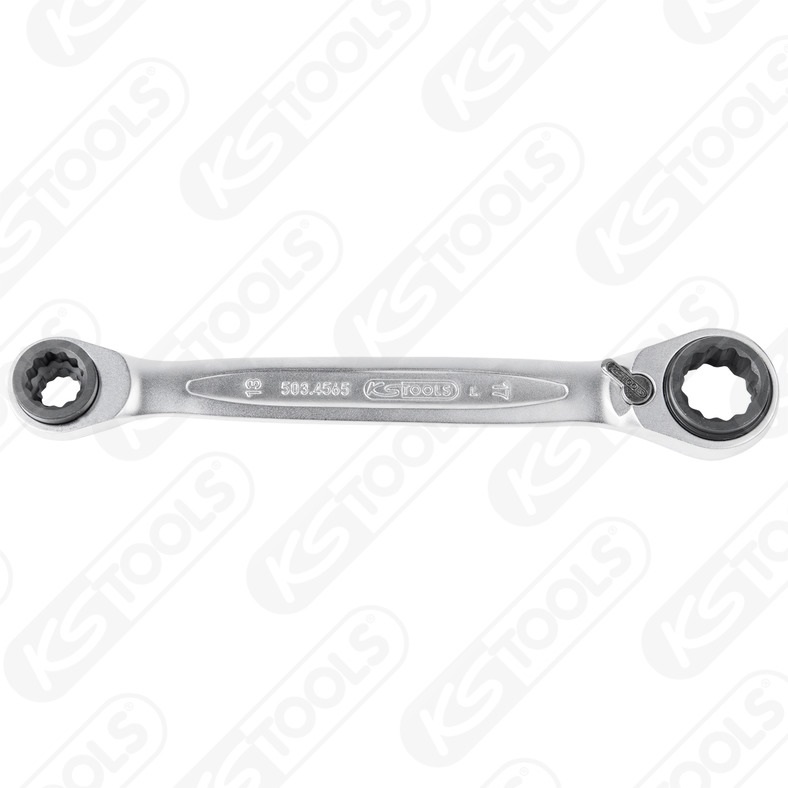 Klíč ráčnový se dvěma očky  a přepínáním 10/13/17/19mm GEAR plus