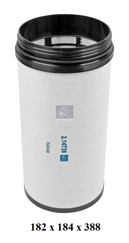 Filtr vzduchu sekundární VOLVO FH II od 2013, FH od 2005, RVI T380-T520