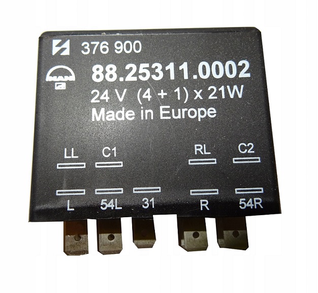 Relé směrových světel 24V / 9 pin / 21W MAN F2000