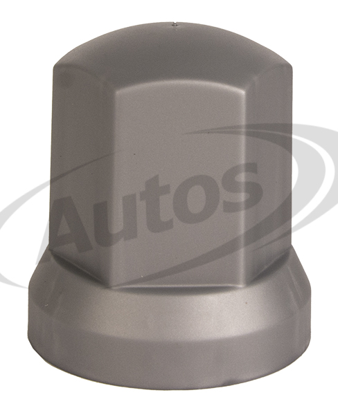 Kryt matice kola 33mm, vysoký - šedý plastový