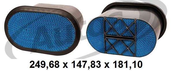 Filtr vzduchu WPO-922 stavební stroje JOHN DEERE, NEW HOLLAND, CASE IH, JCB 2CX-5CX