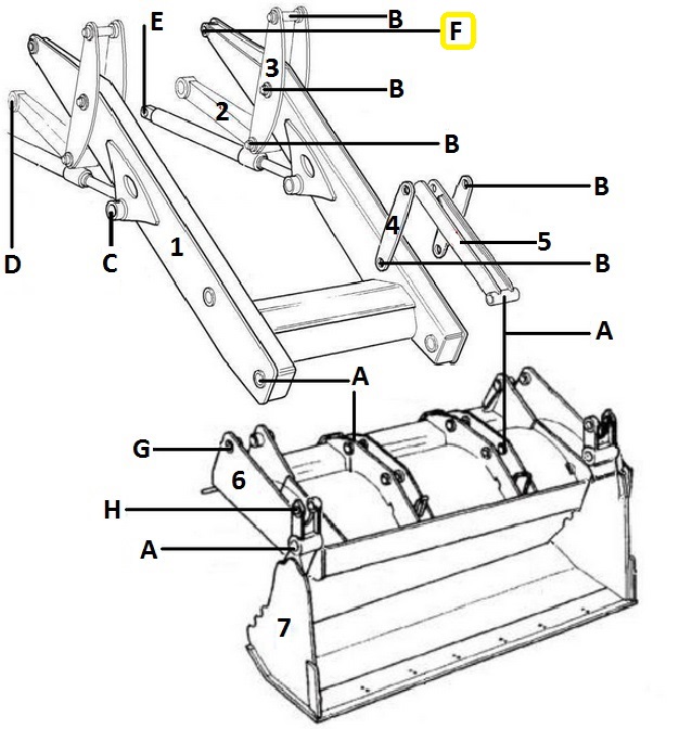 Čep horní 60x120mm hlavního ramene JCB 3CX 4CX