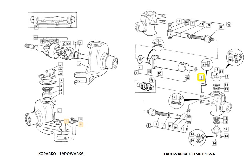 Čep 25x105mm tyče řízení př.nápravy JCB 3CX, 4CX, teleskop
