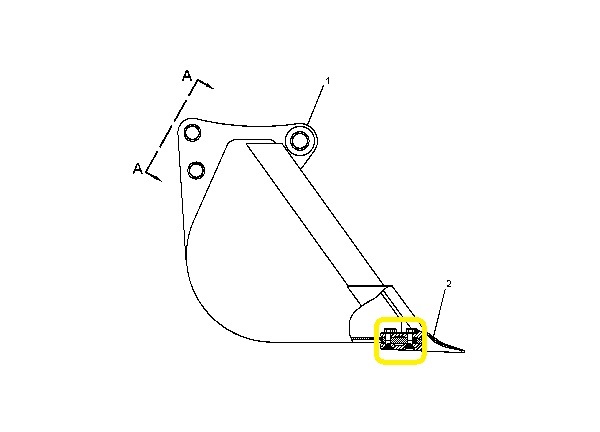 Šroub zubu lžíce 5/8X2-1/4" CAT 428 432