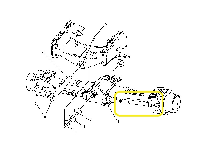 Tyč řídící L CAT 428 C D1, 432D