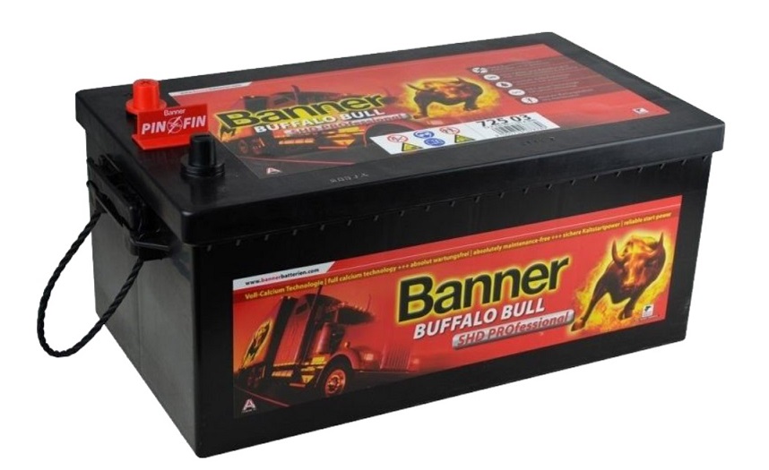 Autobaterie BANNER 225Ah/1150A Buffalo Bull SHD Professional /517x273x235/