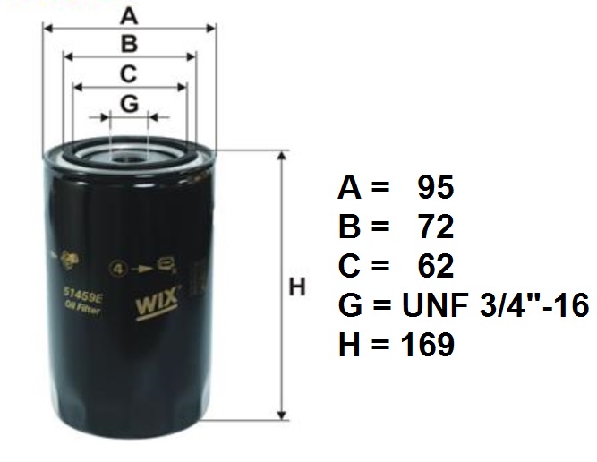 Filtr oleje RVI Midliner, VOLVO FLC140, Pekins AB AK RE RG, JCB, CAT, CATEPILLAR