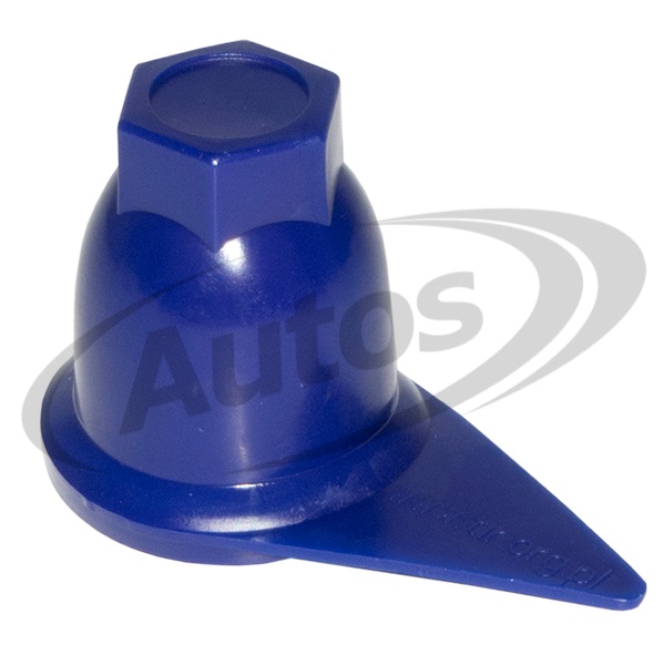 Kryt matice kola 32mm s indikátorem uvolnění - modrý plast